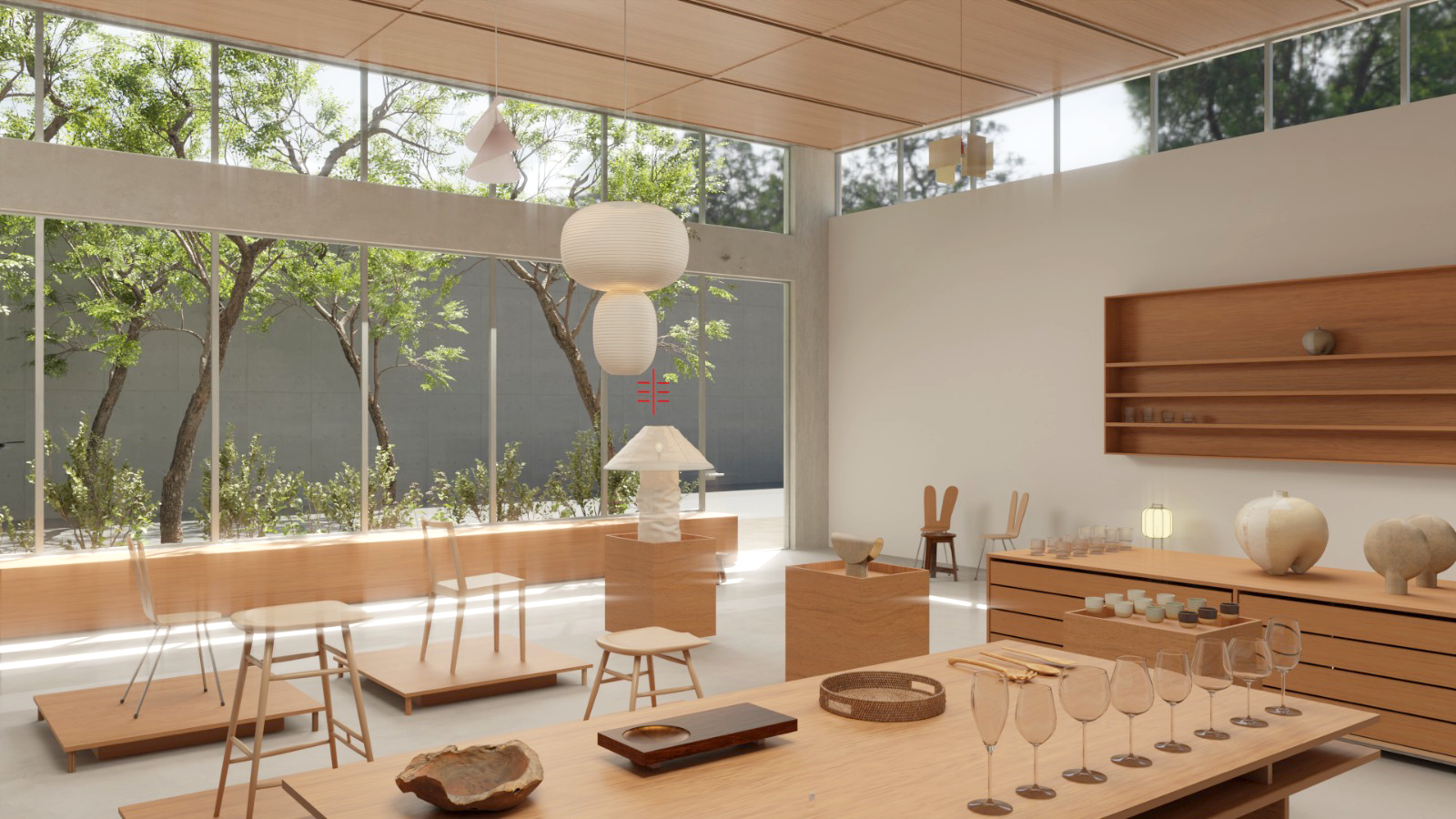 concrete gallery building